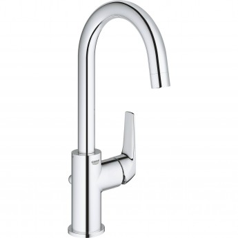 Смеситель для раковины GROHE BAUFLOW с донным клапаном, L-Size, хром (23753000)