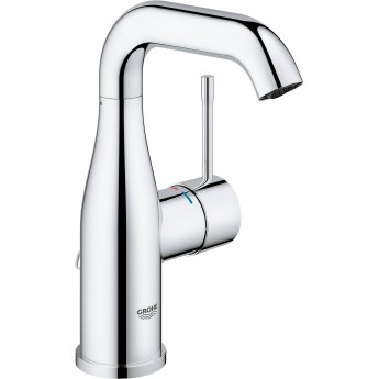 Смеситель для раковины GROHE ESSENCE+ с цепочкой и средним изливом, хром Смеситель для раковины GROHE ESSENCE+ с цепочкой и средним изливом, хром